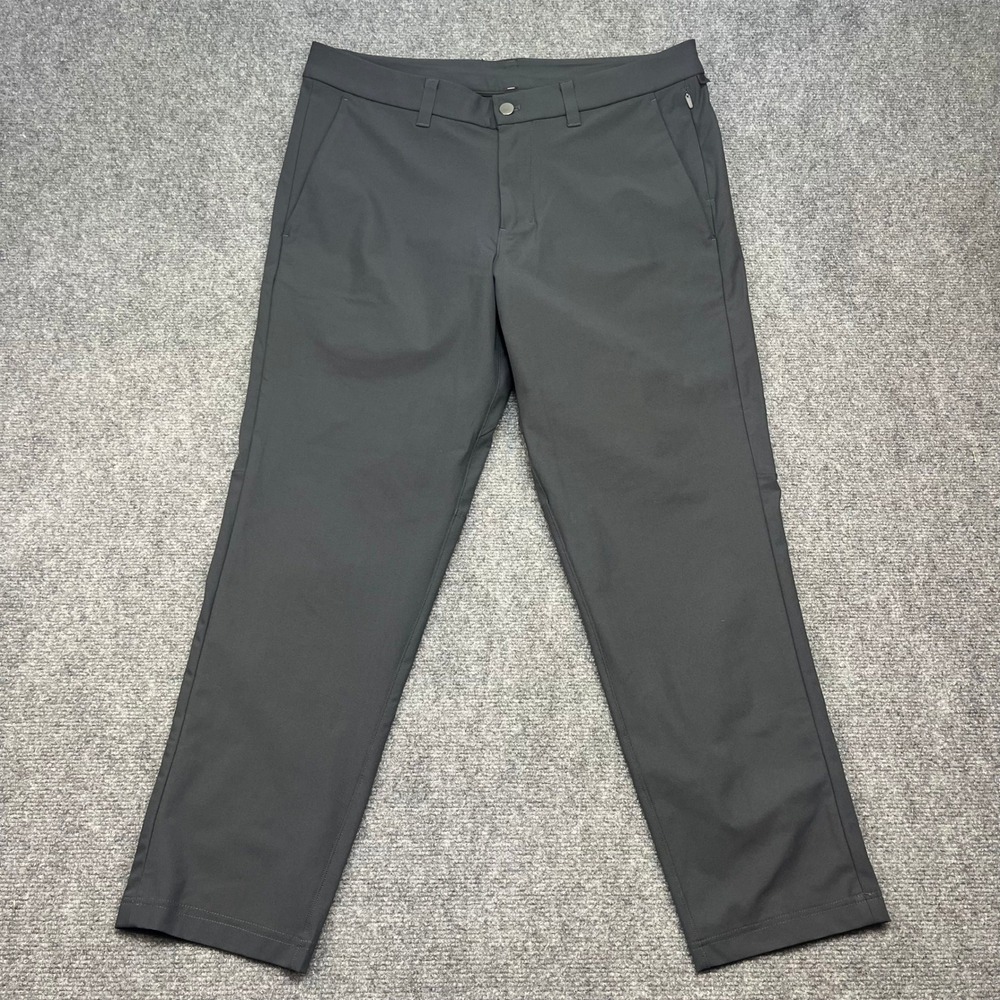 Lululemon Commission Pant Classic 35x27 Dark Grey Obsidian Technical Chino Men